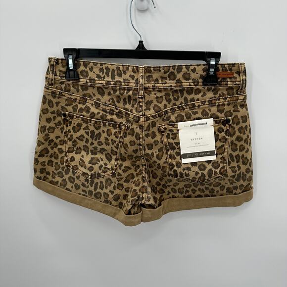 Anthropologie NWT Pilcro Leopard Cuffed Hyphen Shorts // 25 - Picture 6 of 10